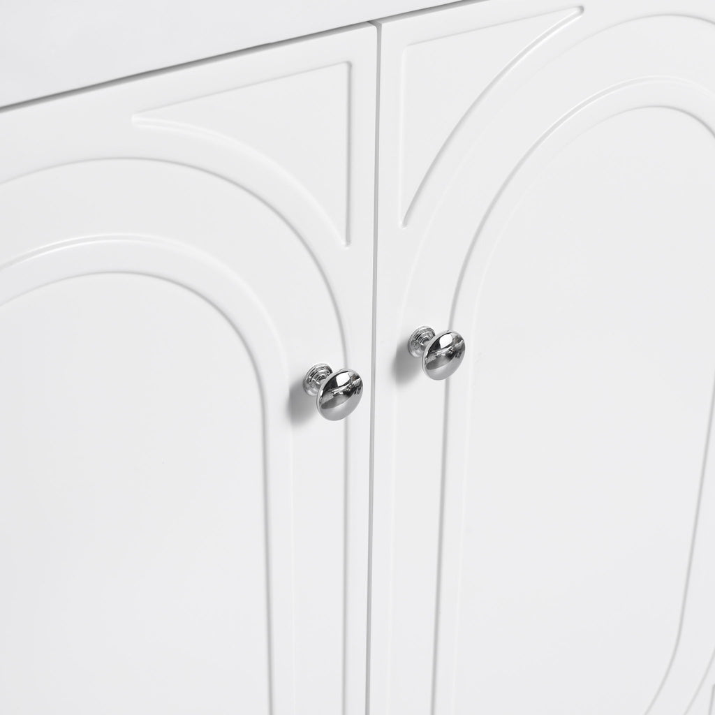Modern Freestanding Bathroom Vanity With Soft Close Cabinet Doors