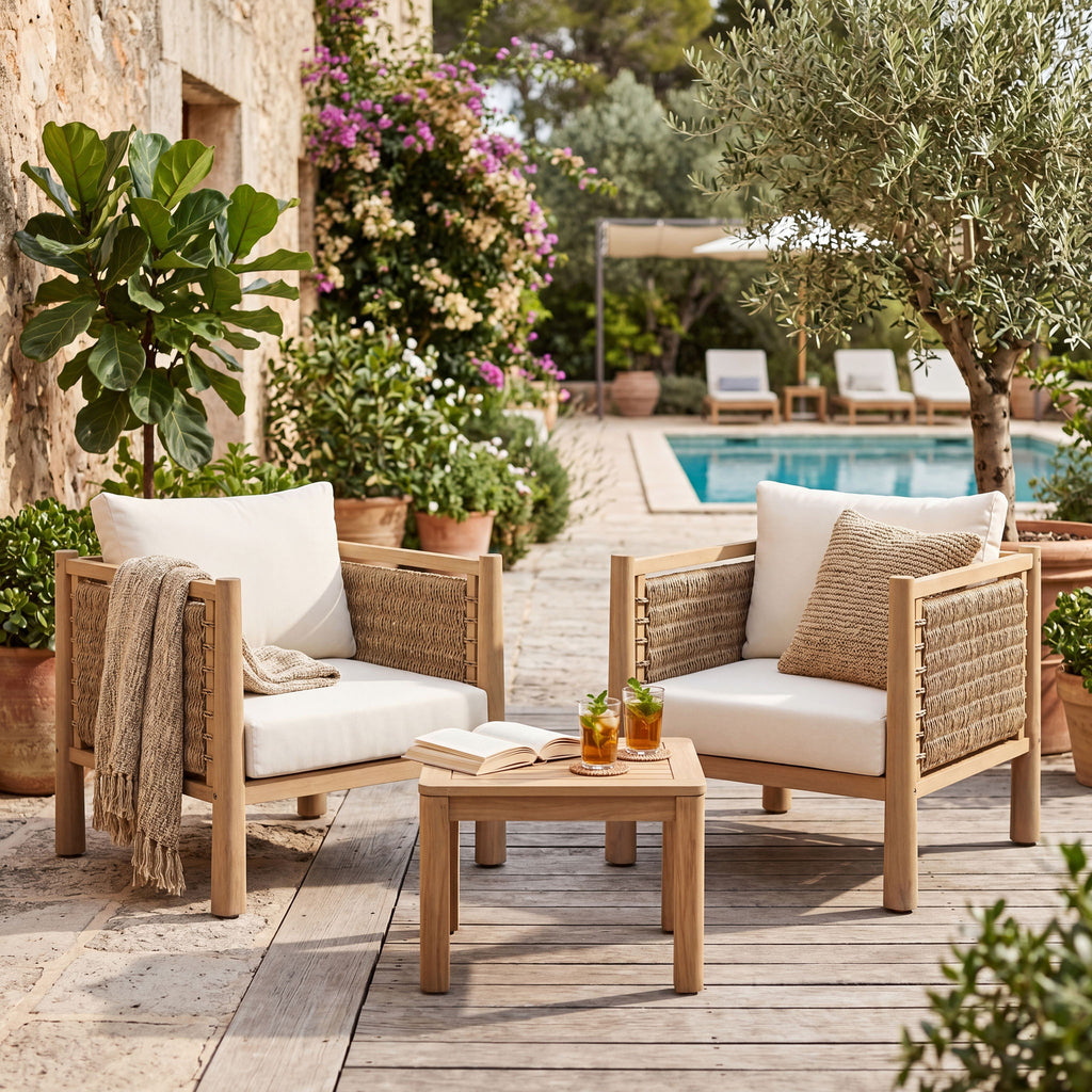 Modern Patio Chair With Armrests