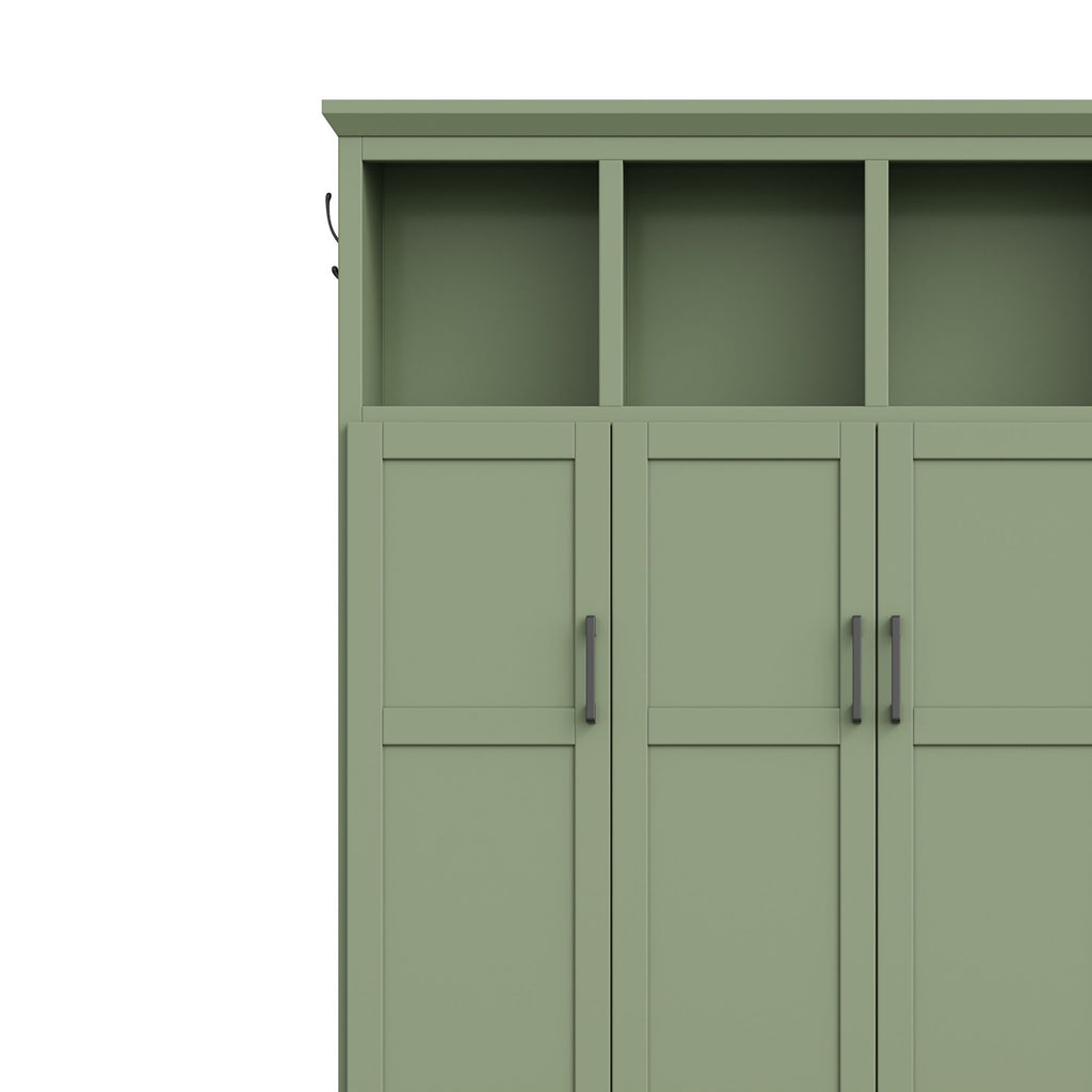 Hall Tree With 4 Hidden Cabinets