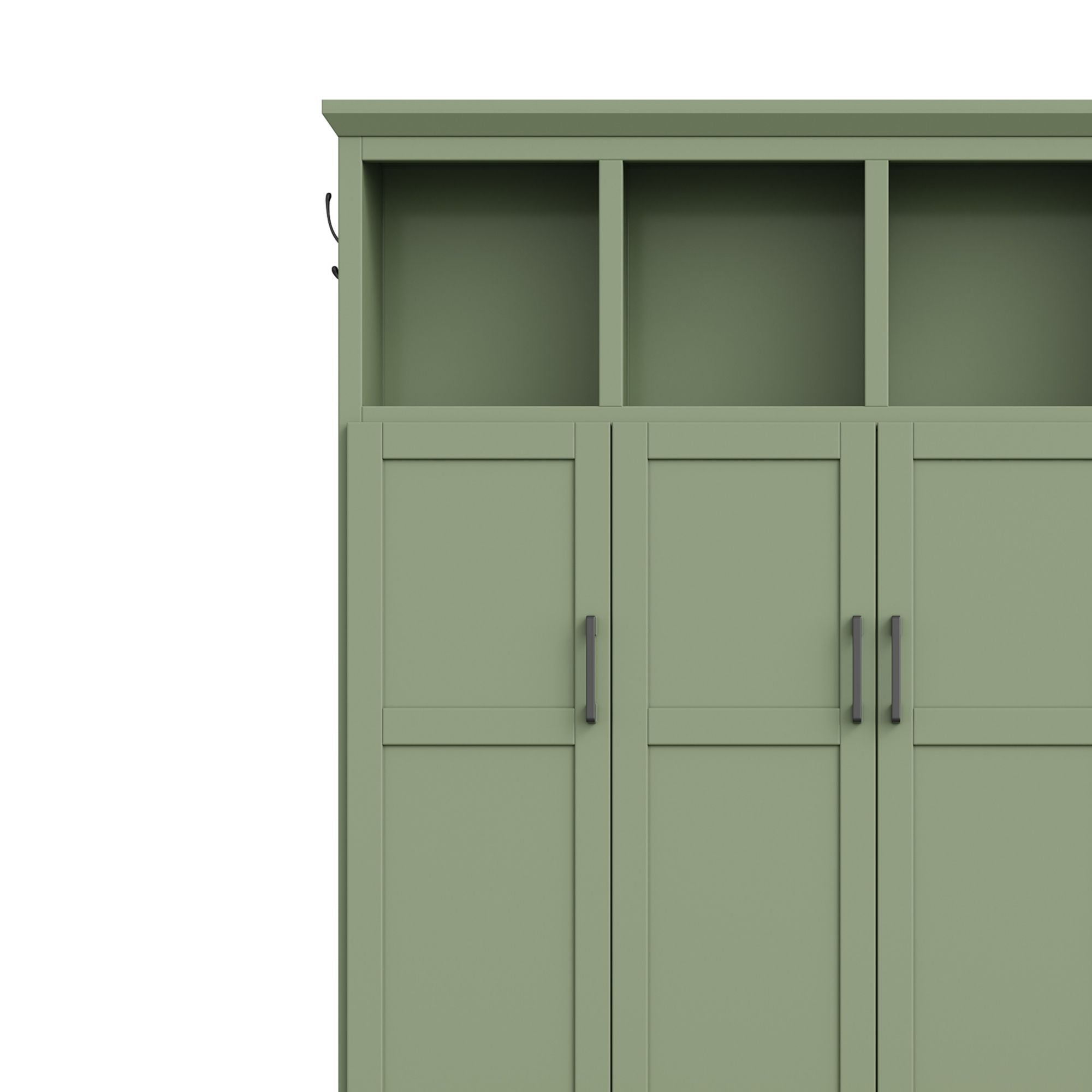 Hall Tree With 4 Hidden Cabinets
