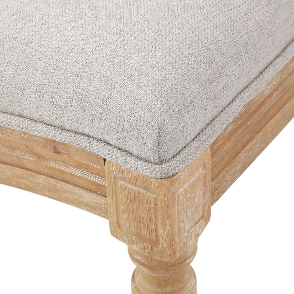 French Country Inspired Dining Chair With Iconic Round Backrest
