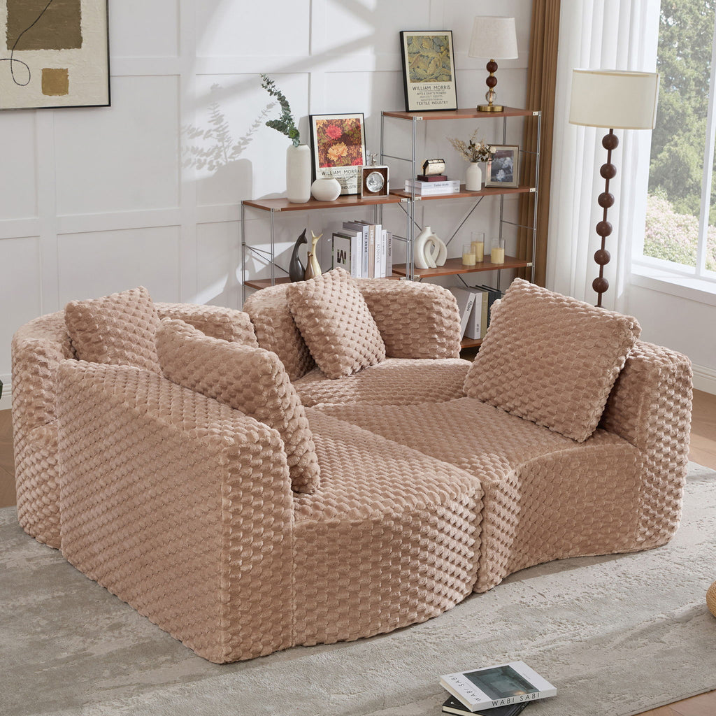 Modular Sectional Sofa With Free Combination Design