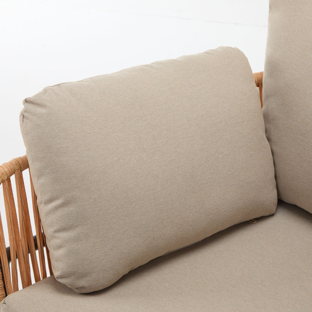 Rope Lounge Chair With Cushions For Modern Spaces