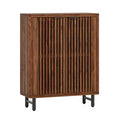 6 Tier Shoe Cabinet With Louvered Doors