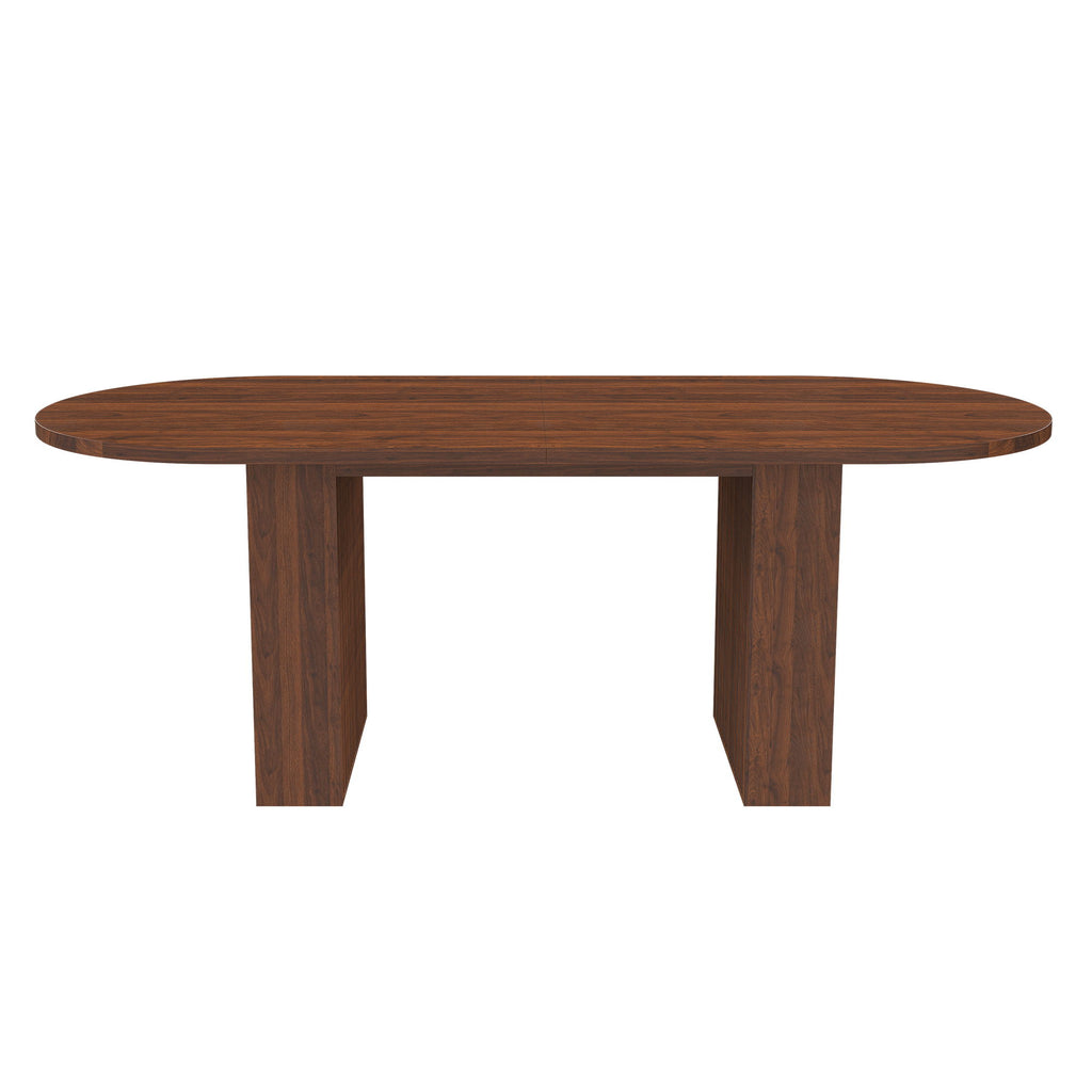 Modern Farmhouse Oval Dining Table With Slim Base