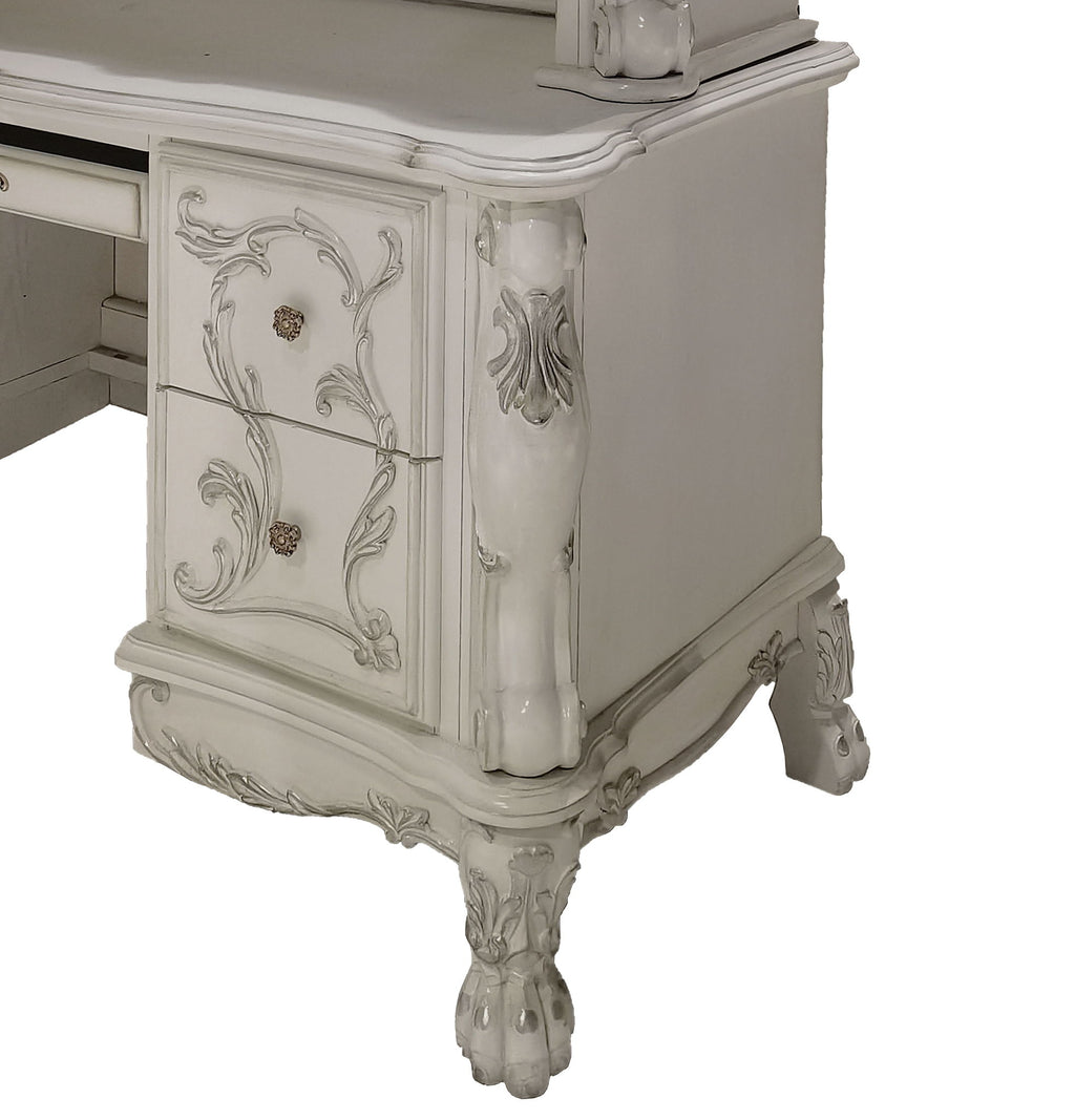 Dresden - Computer Desk Hutch - White