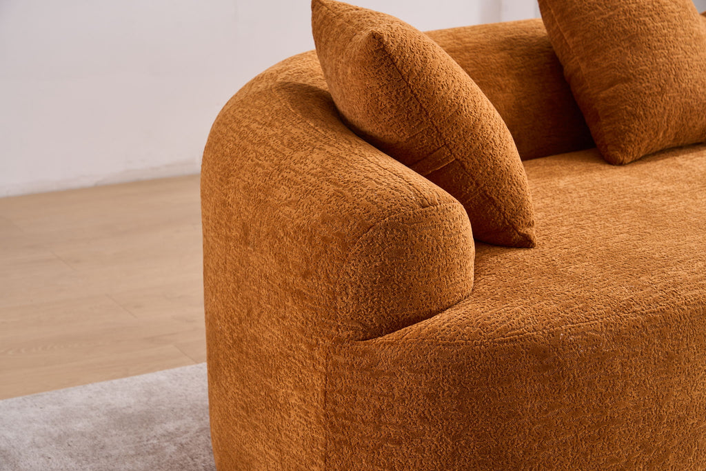 4 Seater Sofa With Fabric, 30D, 60 Hardness Full Sponge, 4 Pillow For Living Room, Home Furniture Sleeper Sectional Sofa For Apartment