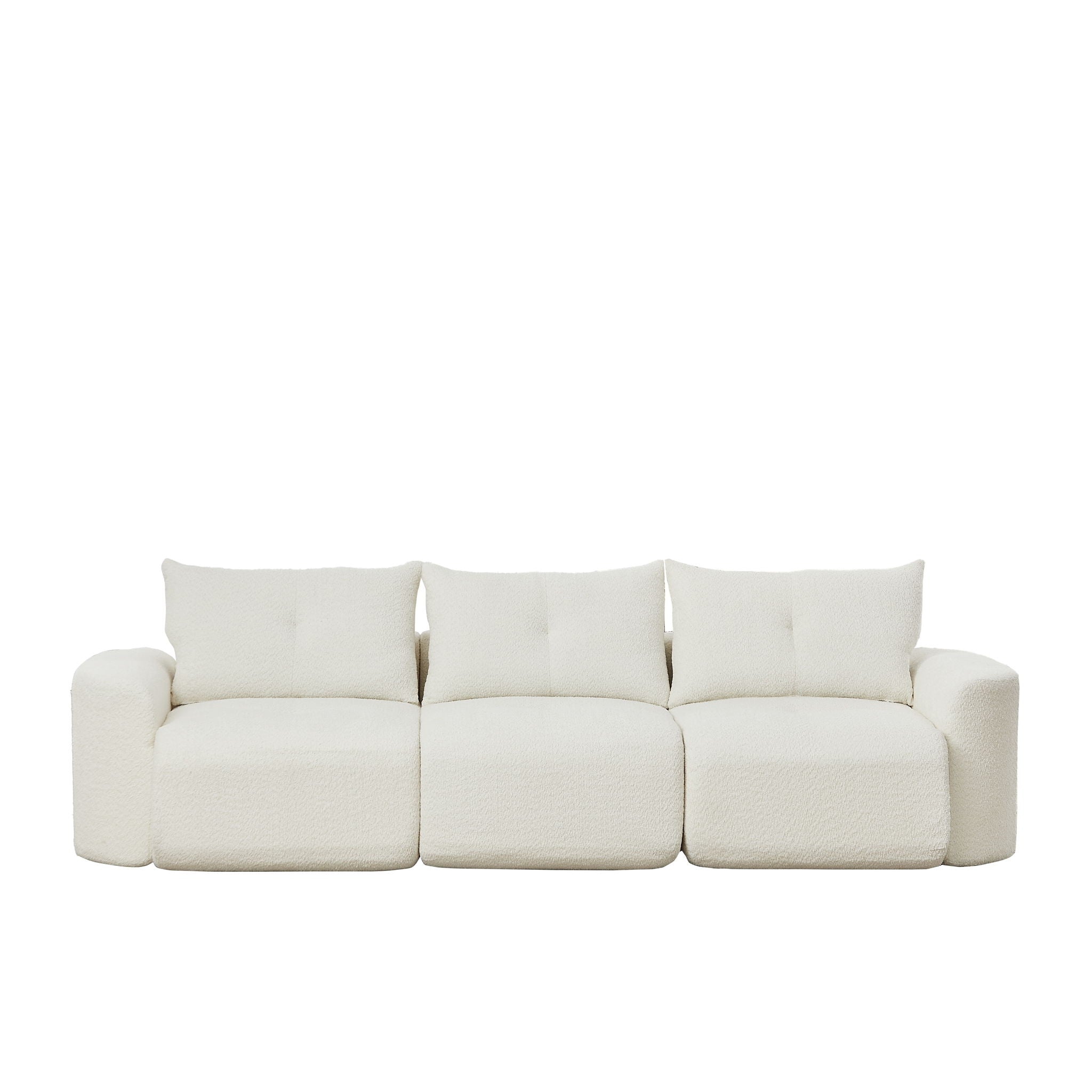 3 Seater With Thickened Armrests Sofa For Living Room