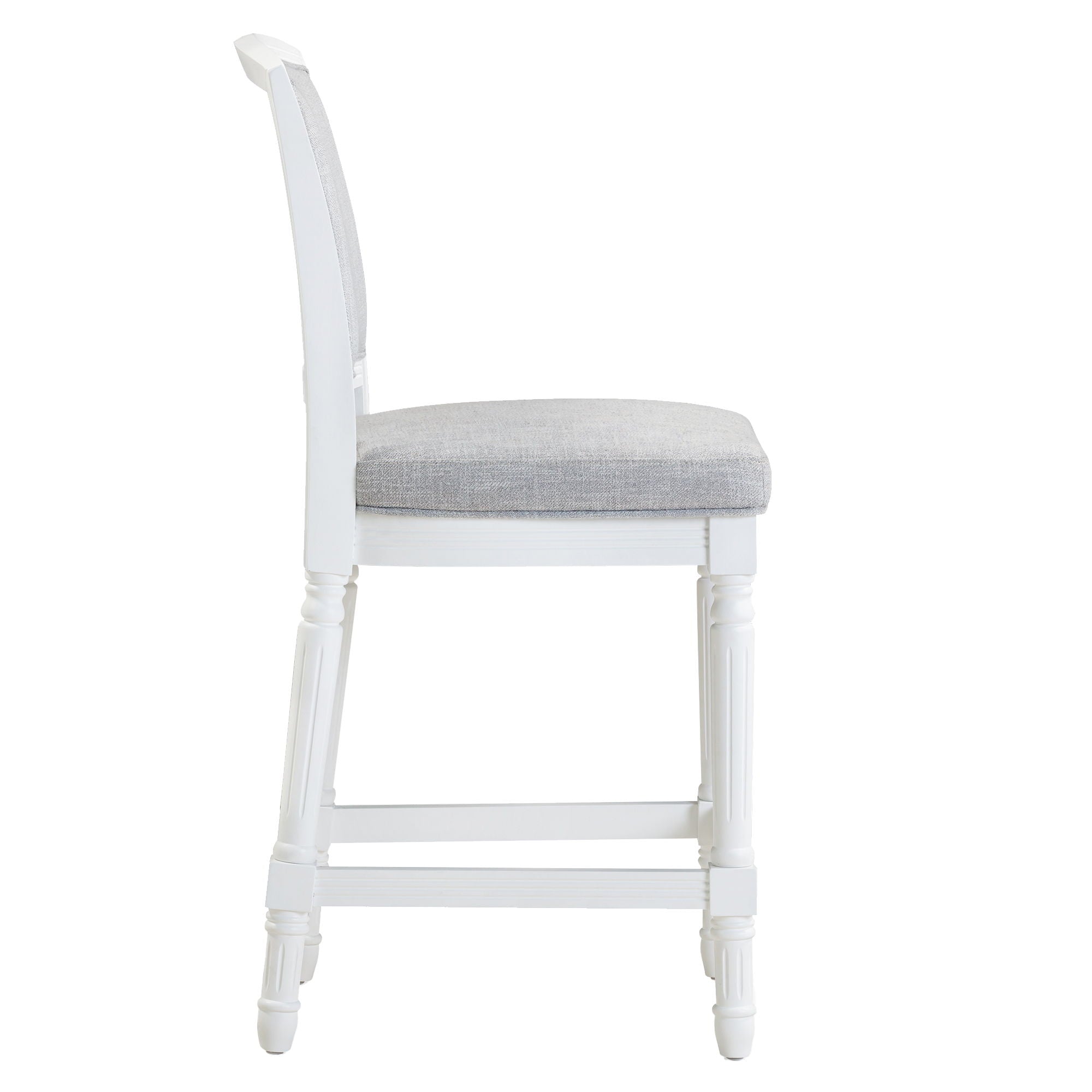 Stool With Upholstered Seat And Back