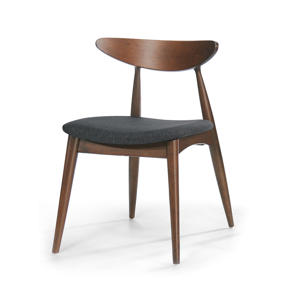 Retro Dining Chairs With Ergonomic Back (Set of 2)