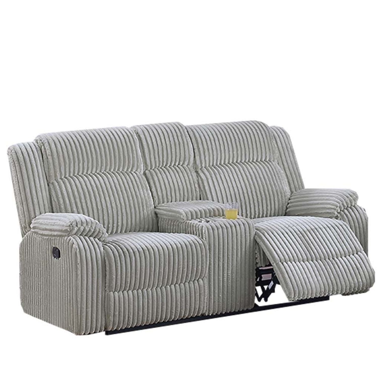 Modern Living Room Set With Pillow Arms