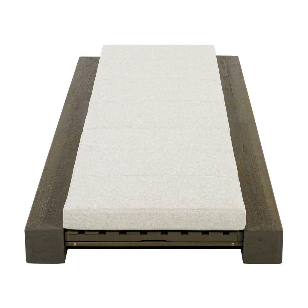 Outdoor Chaise Lounges With Water-Resistant Cushions, Adjustable Backrest