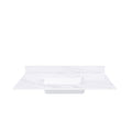 Bianco Carrara Venato Marble Vanity Top With Pre Drilled Faucet Hole And Undermount Sink
