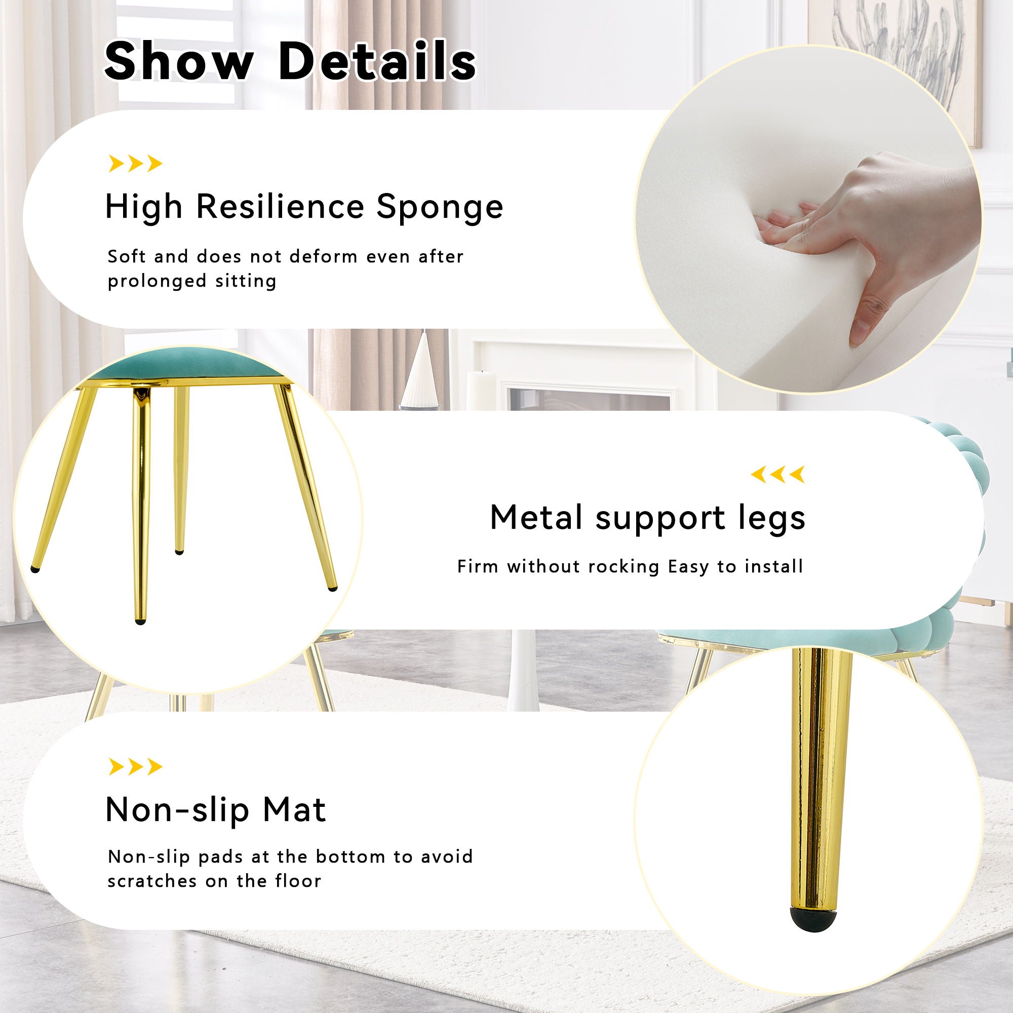 Puffy Bubble, Ball Chain Chairs For Dining Room