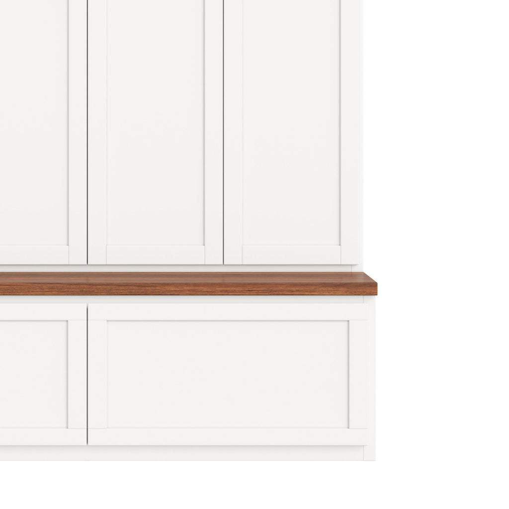 Hall Tree With 4 Hidden Cabinets