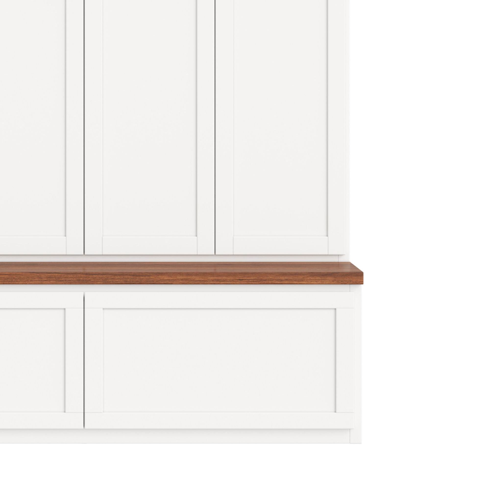 Hall Tree With 4 Hidden Cabinets