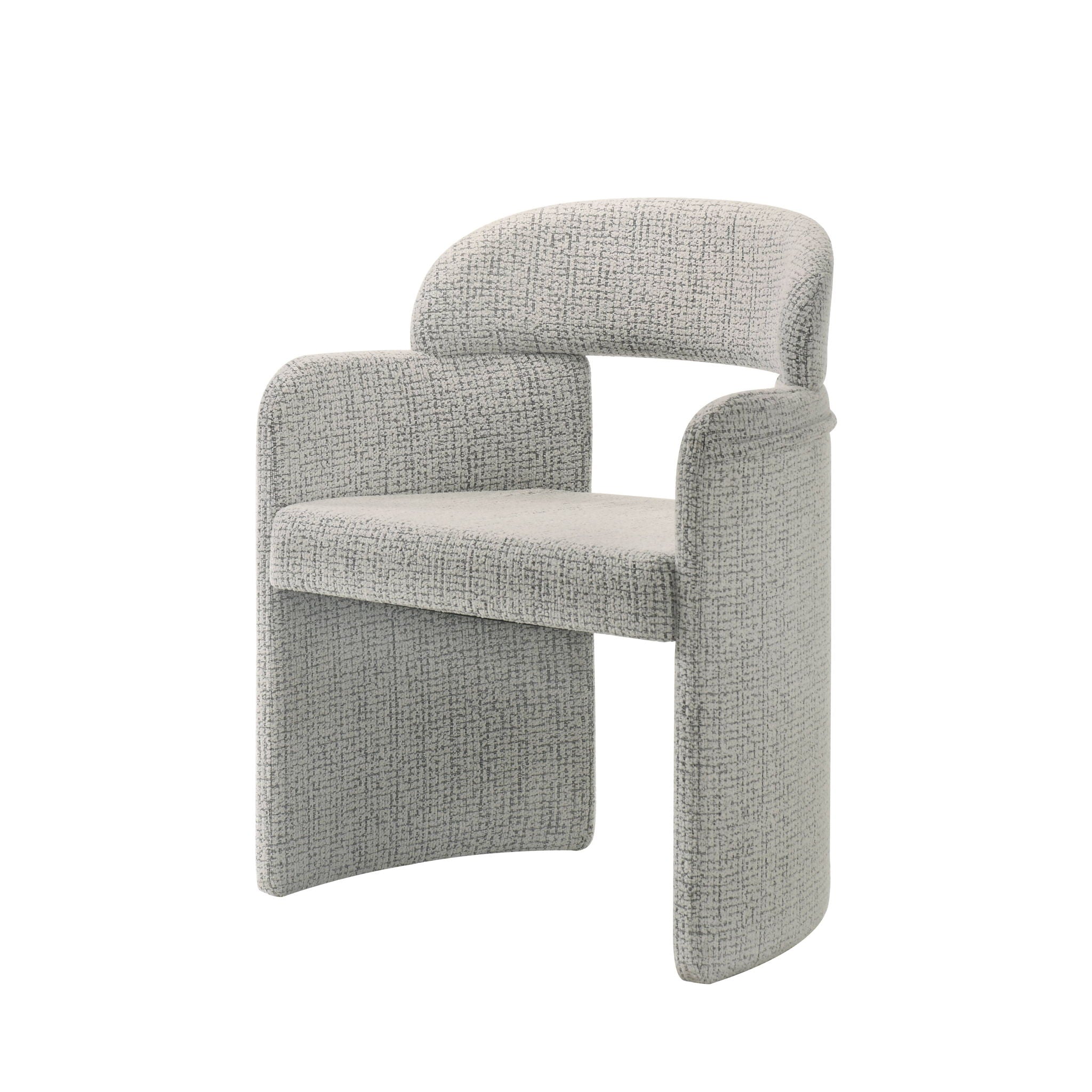 Kyree - Arm Chair (Set of 2) - Ivory / Gray