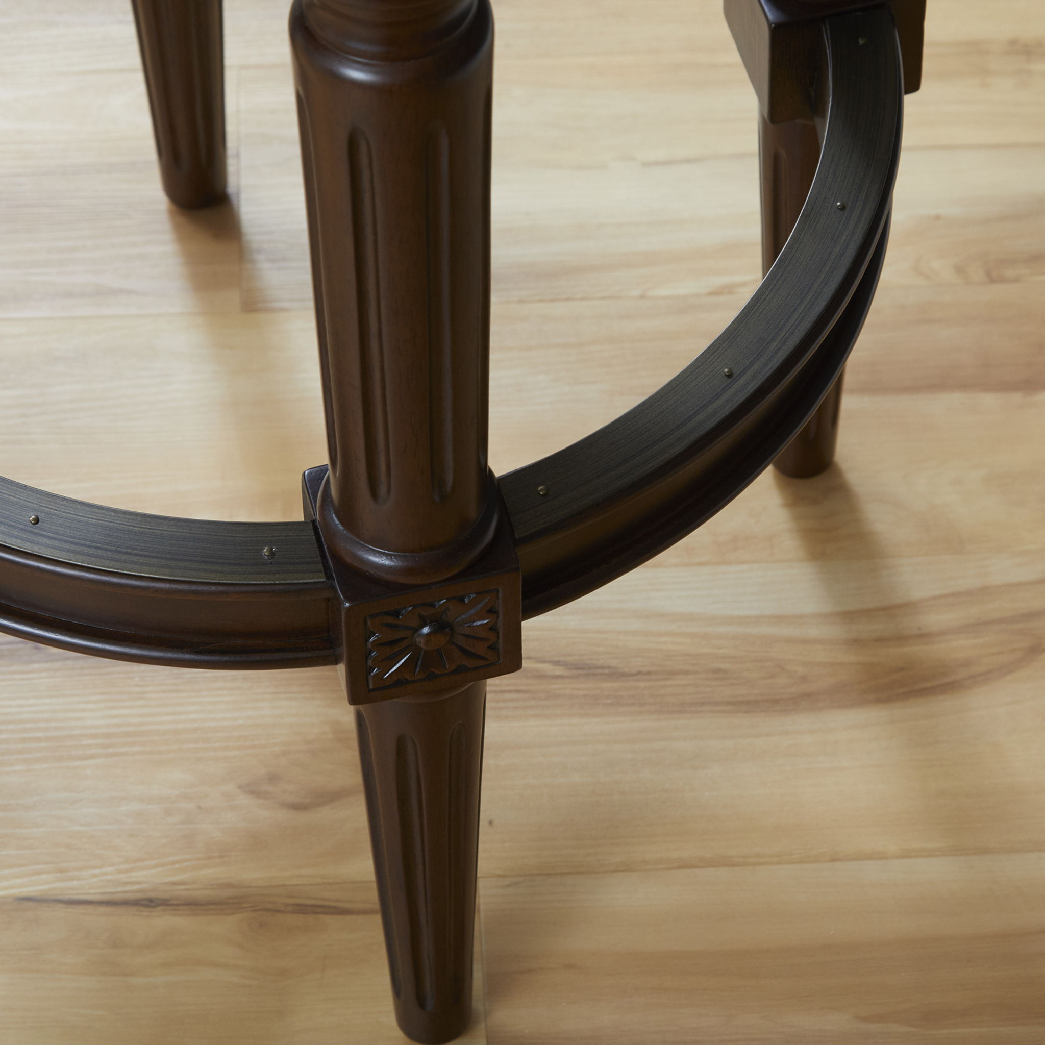 Rustic Elegance Backless Swivel Stool