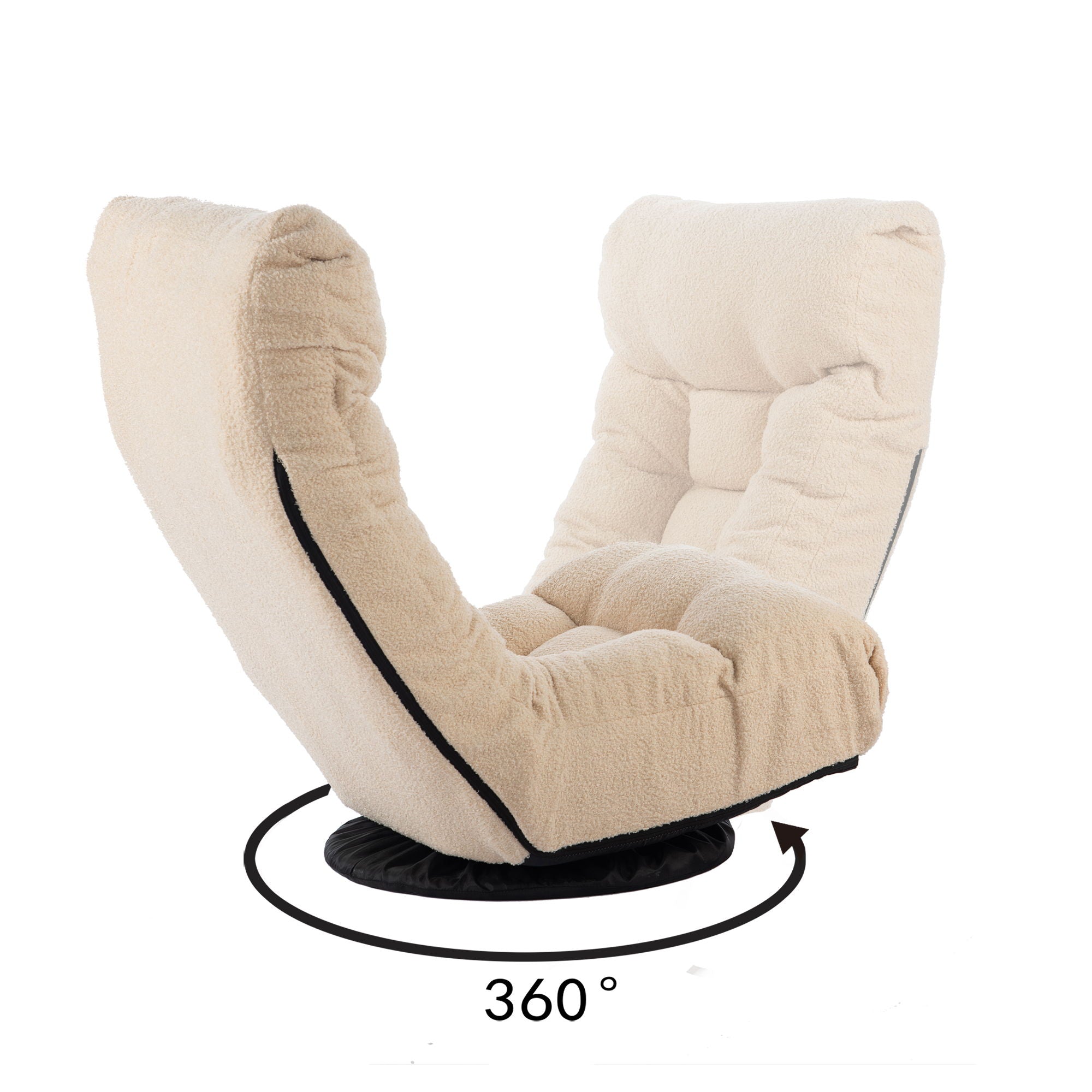 Adjustable Japanese Reclining Floor Chair Sofa With Metal Frame For Living Room