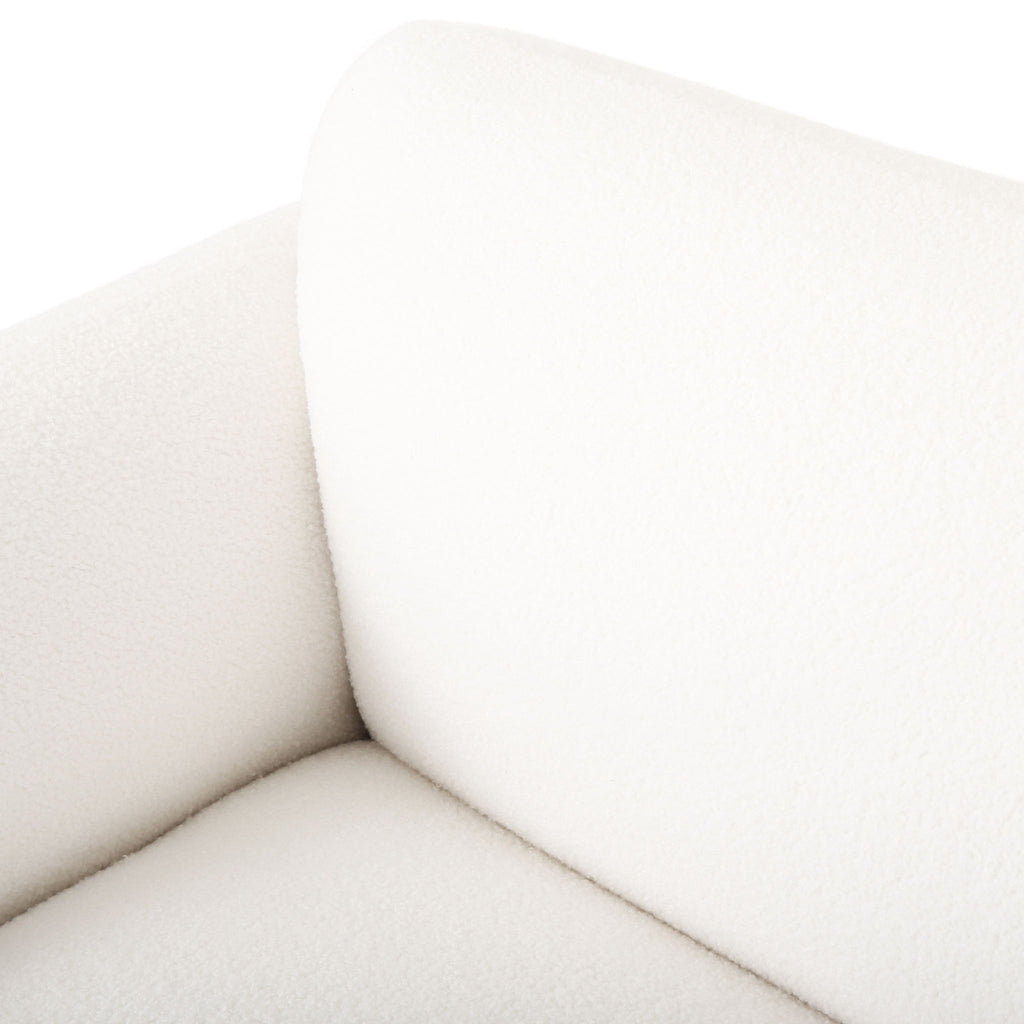 Sway - Upholstered Loveseat With Wood Legs And Round Arms