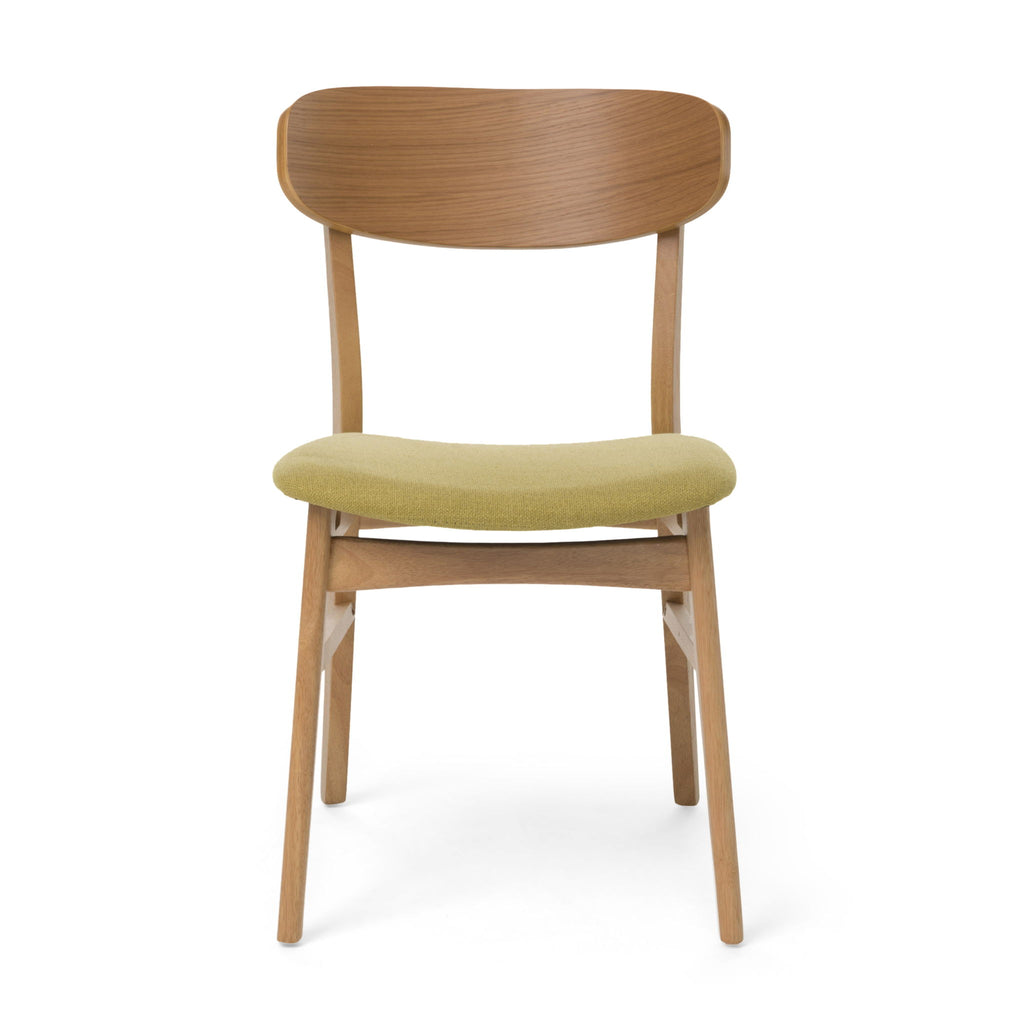 Elegant Fabric Dining Chair With Cushioned Seat