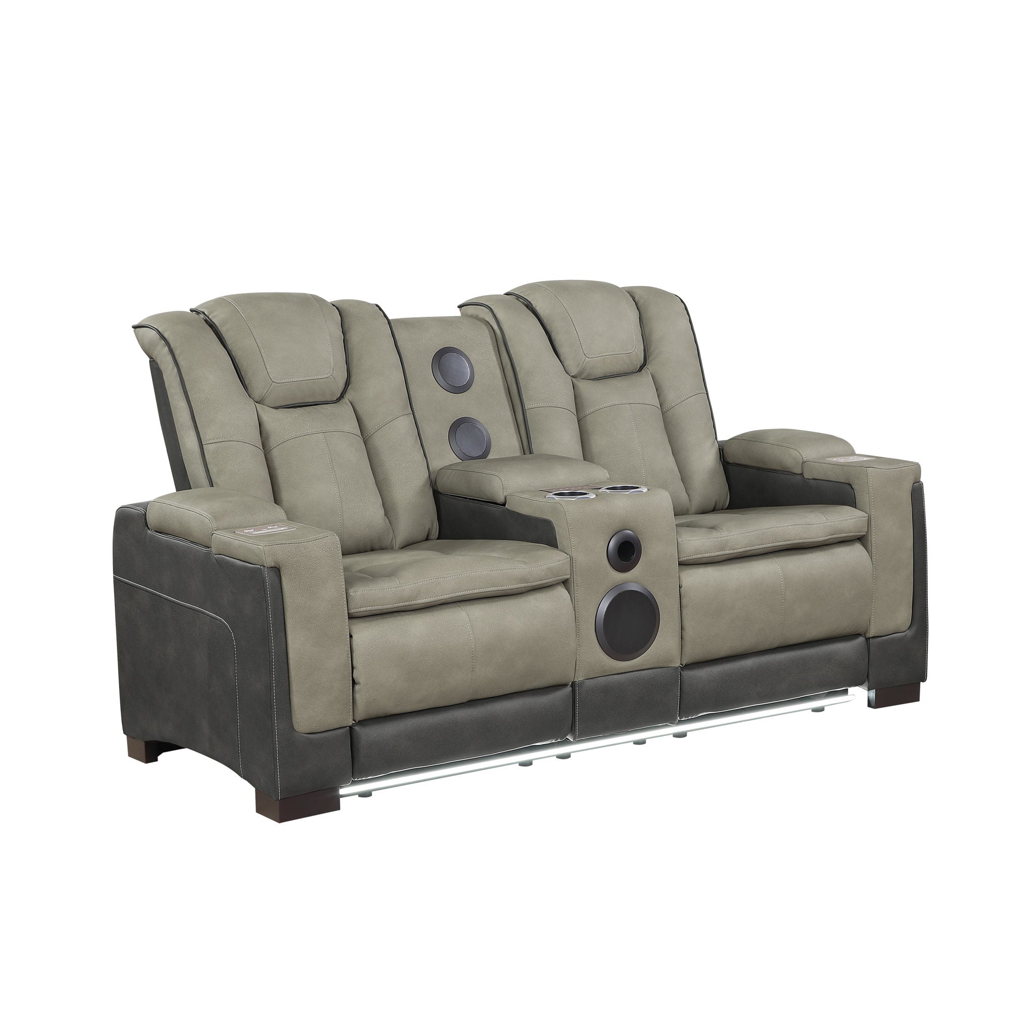 Bruno - Power Reclining Loveseat With Bluetooth Speakers