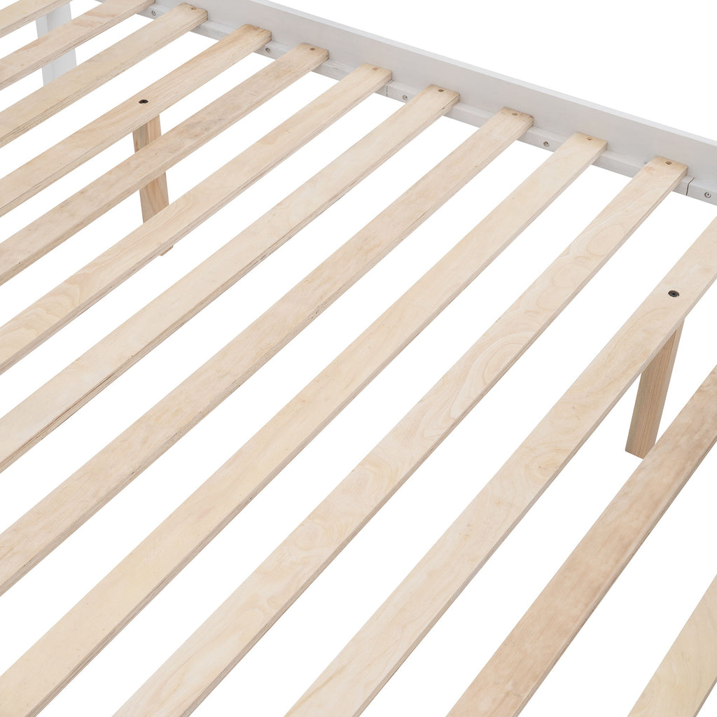 Stairway Bunk Bed With Storage And Guard Rail For Bedroom