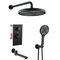 10" Shower System Set With Control Valve And Overhead Shower