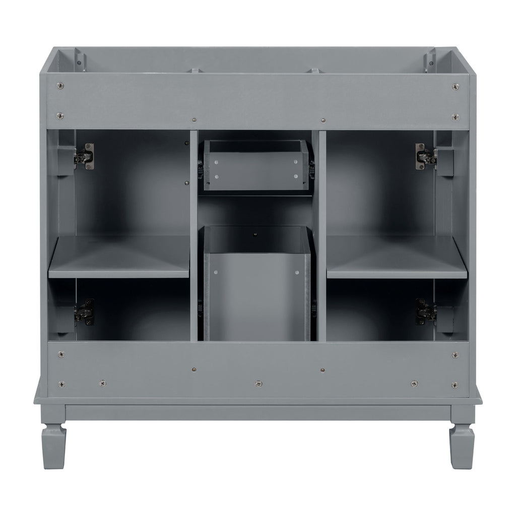 Bathroom Vanity Cabinet With 2 Soft Closing Doors And 2 Drawers