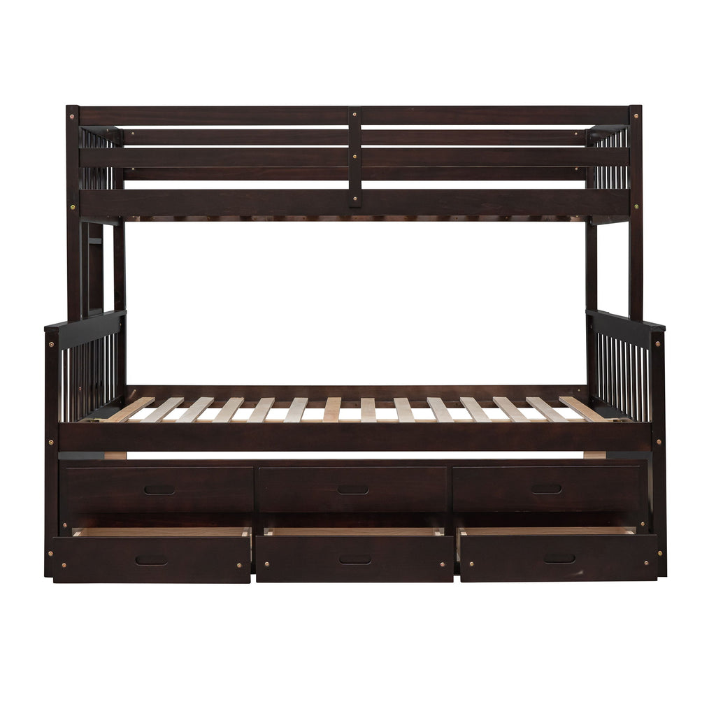 Bunk Bed With Twin Size Trundle And Drawers