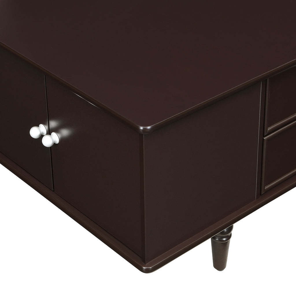 Modern Rectangle Coffee Table With Four Drawers