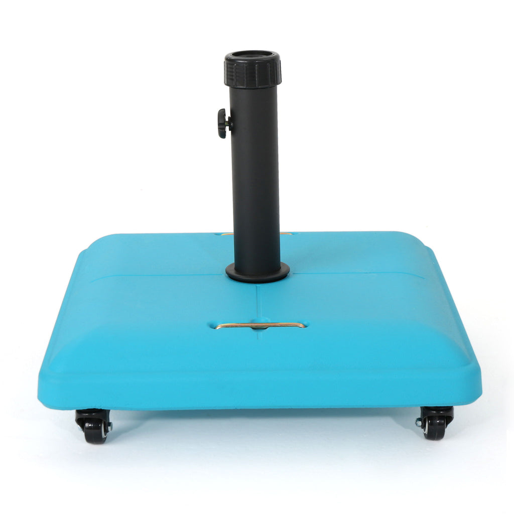 Wheelie - Stylish Square Umbrella Base With Stainless Steel Pole Handle