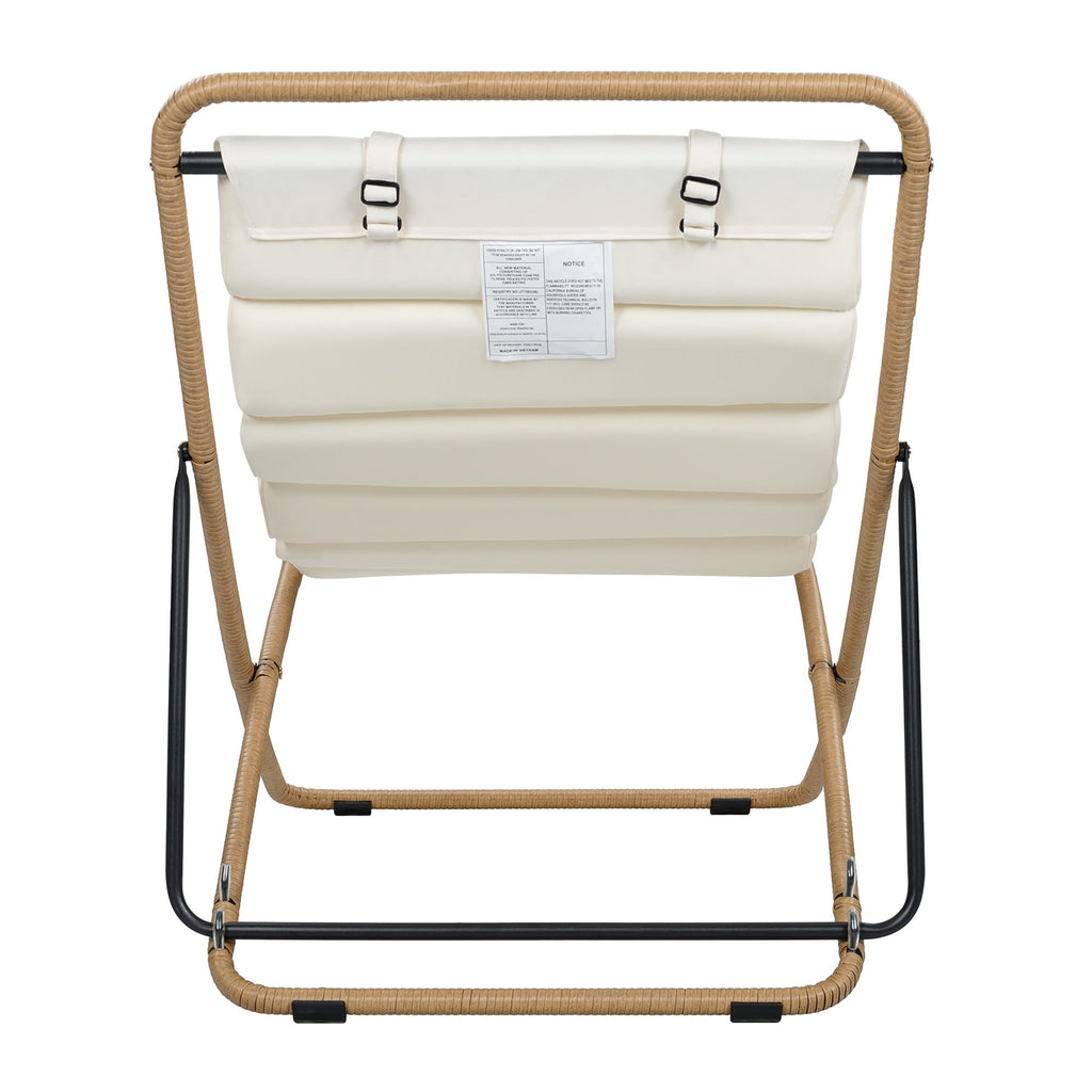 Outdoor Folding Chair With Adjustable Backrest (Set of 2)