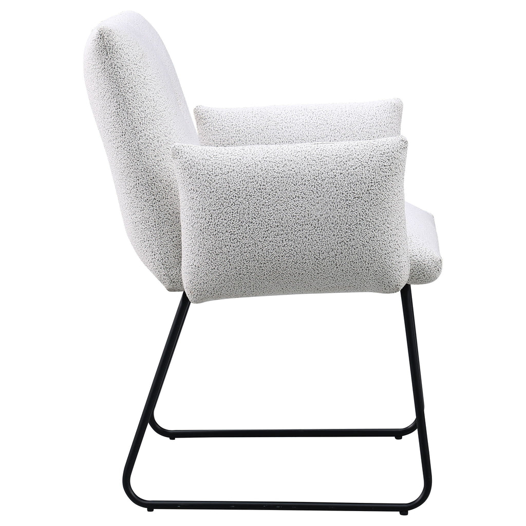 Donica - Upholstered Dining Arm Chair (Set of 2) - Light Gray