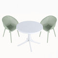 Modern Lounge Chair Set With Round Table