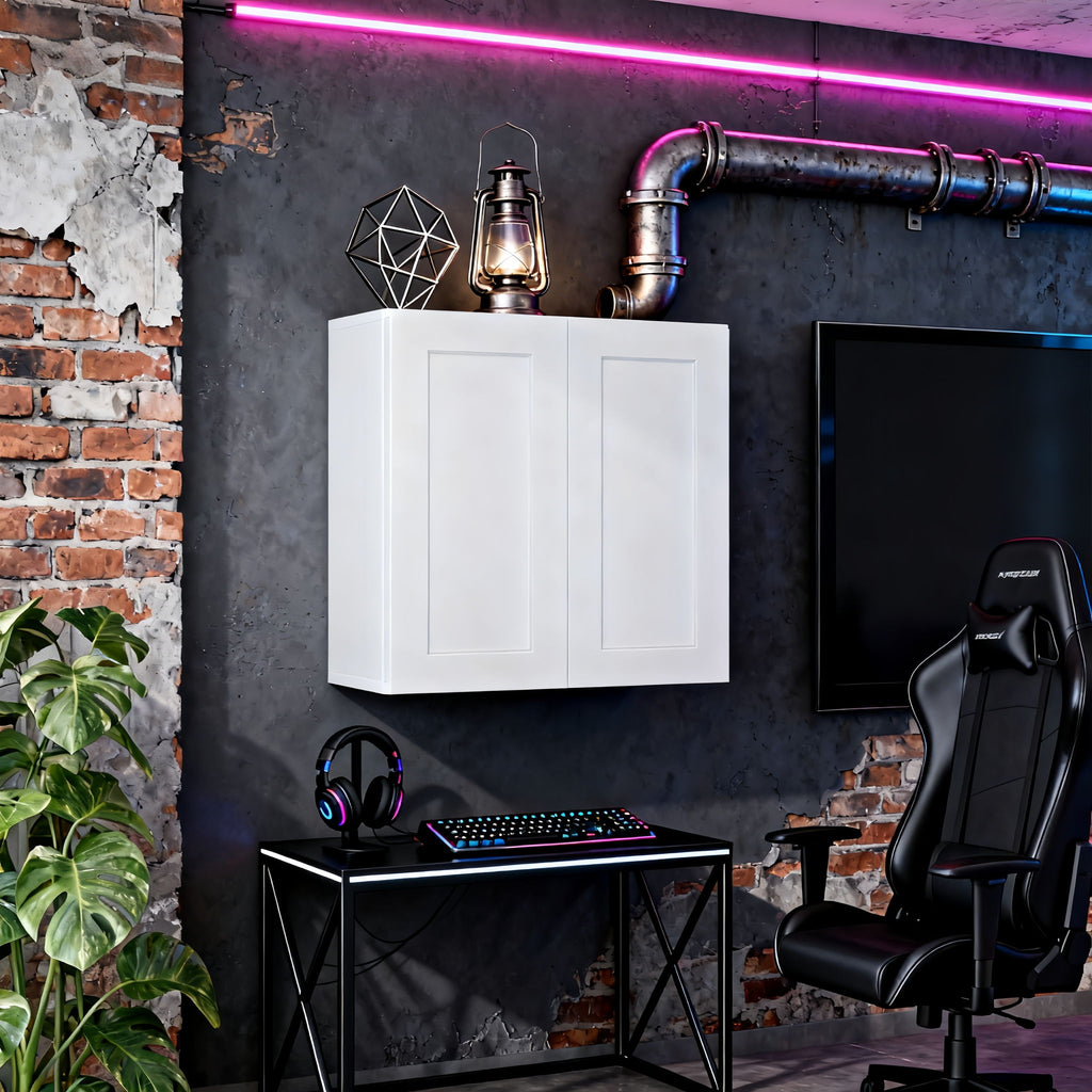 Shaker Wall Cabinet With Soft-Close Doors, Adjustable Shelves