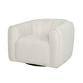Serenizia - Upholstered Swivel Chair With Channel Tufted