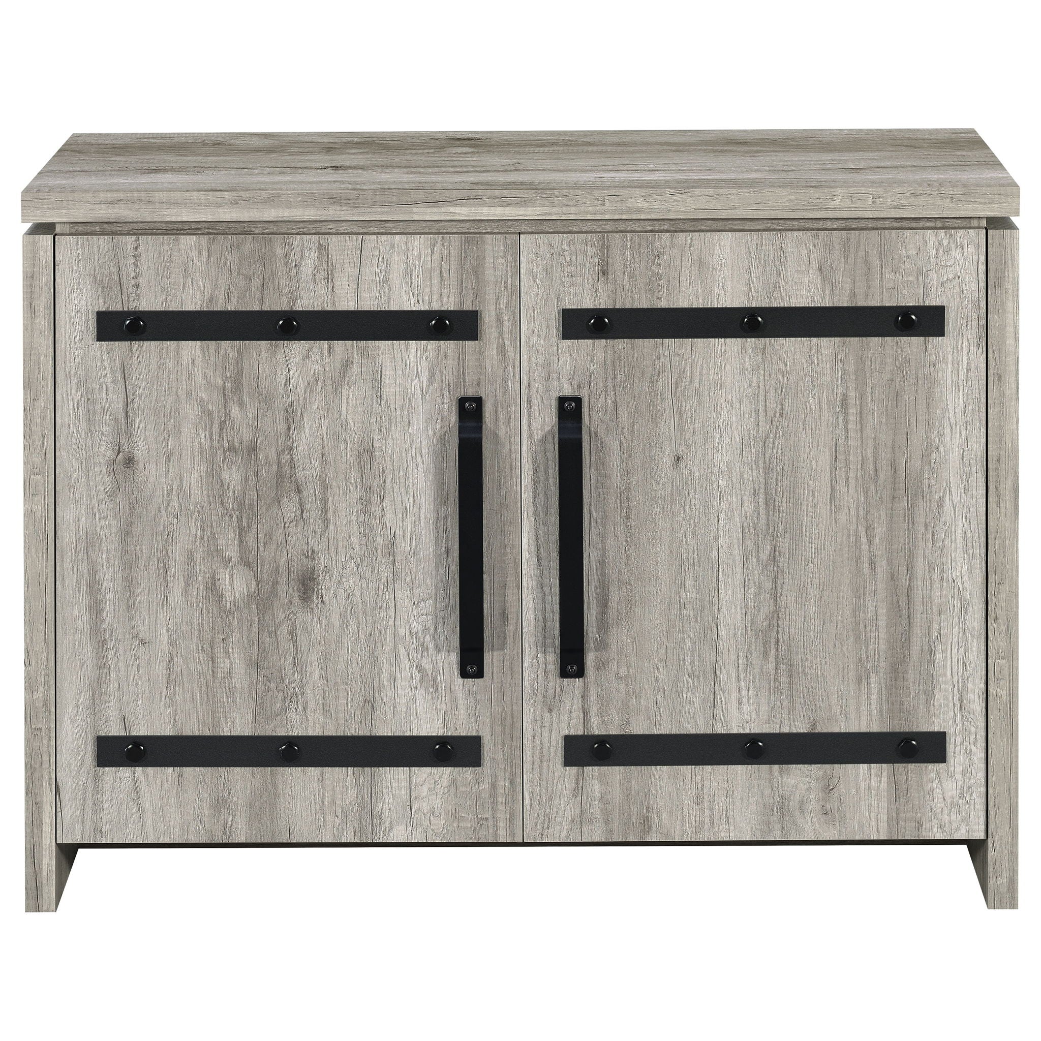 2 Door Accent Cabinet With Accents - Gray