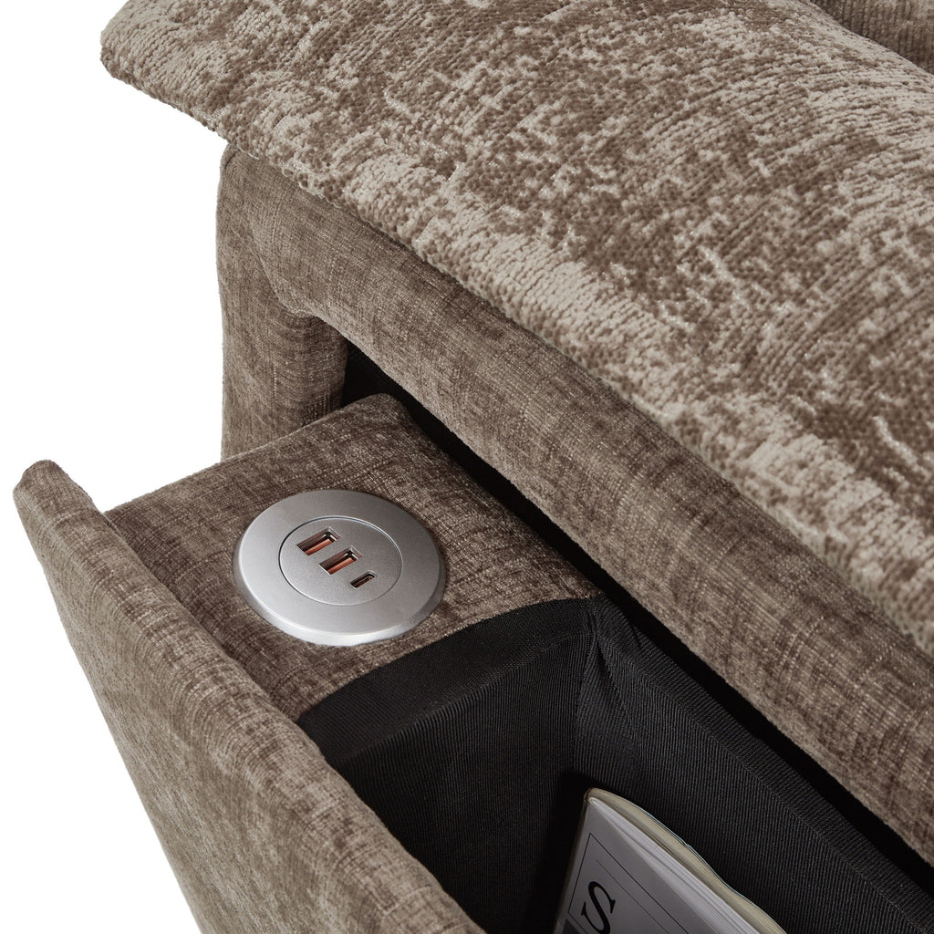 Modern U-Shaped Sleeper Sectional Sofa Bed With USB Ports, Cup Holder, And Hidden Storage