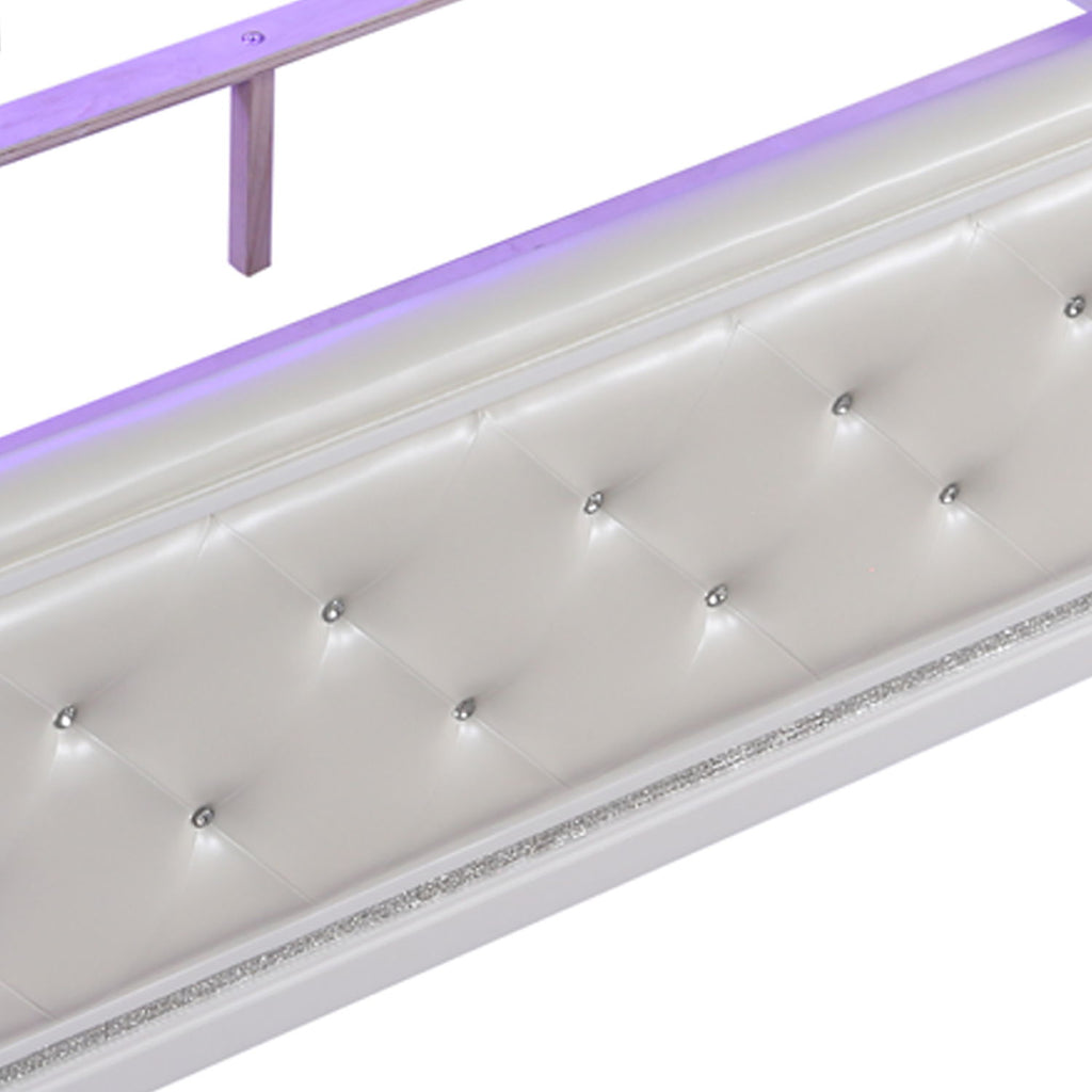 Opium - King Size Tufted Bed - White