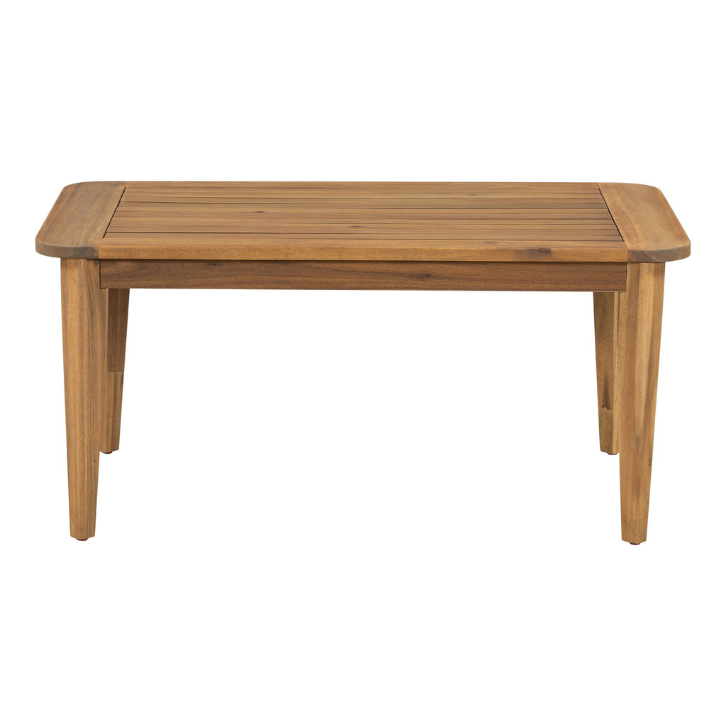 Westin - Outdoor Acacia Wood 4 Pieces Chat Set - Teak / Beige