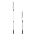 Long Handle Duster With Extension Bar, Home Dust Collector - White