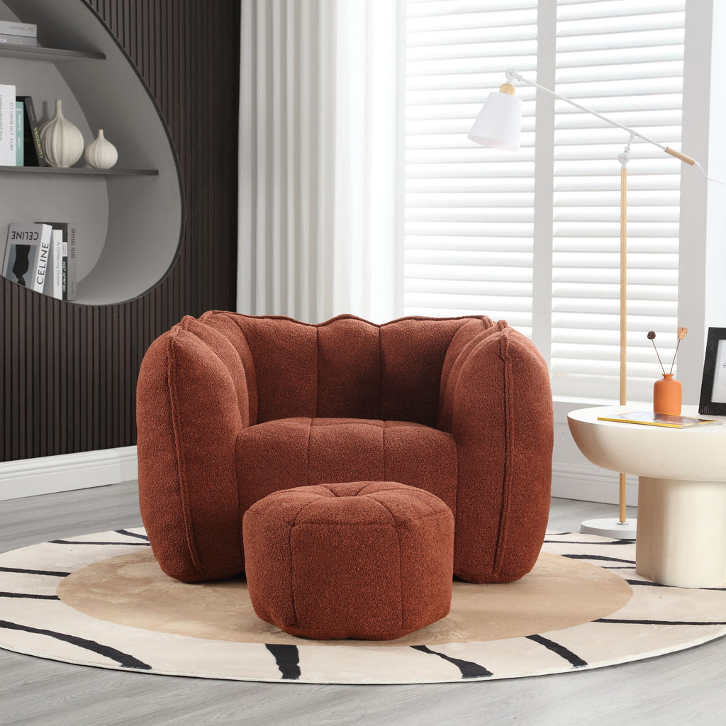 Soft Bean Bag Chair With High Resilient Foam