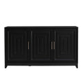 TV Stand For TVs Up To 65", Modern Entertainment Center Media Console Cabinet With 2 Spacious Storage Space, Solid Wood Legs For Living Room