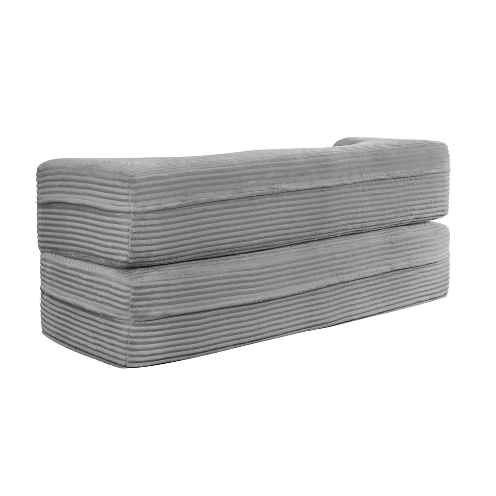 Floor Convertible Sleeper Sofa Bed With 2 Pillows