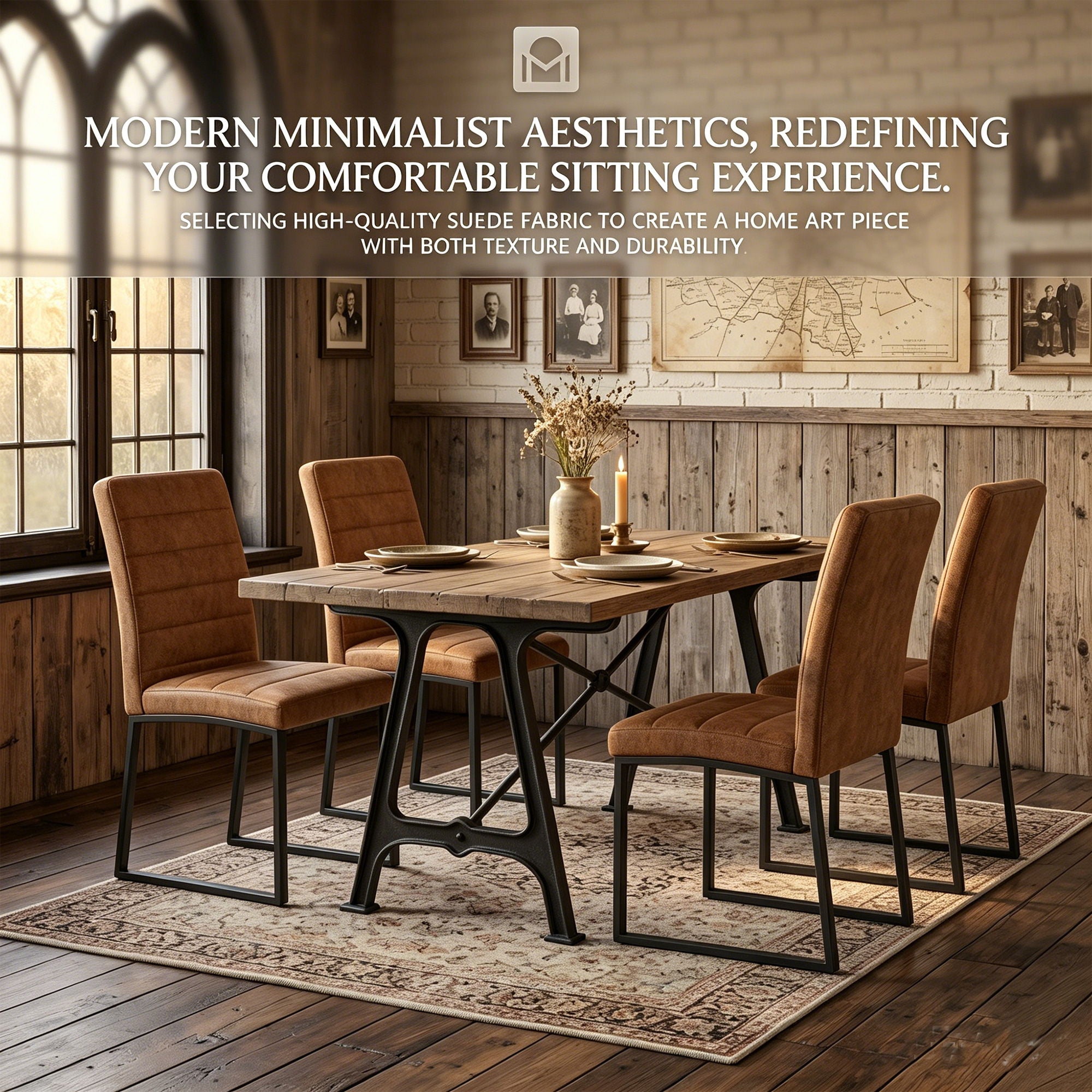 Oversized Square Design Dining Chairs For Home