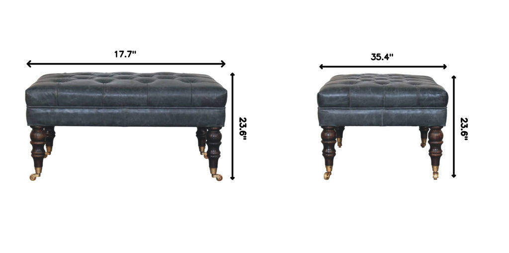 Buffalo - Ottoman With Castor Legs