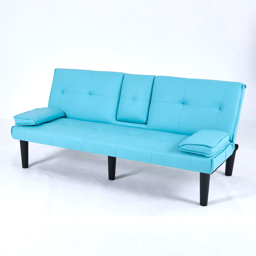 Sofa Bed With Foldable Design And Cup Holder