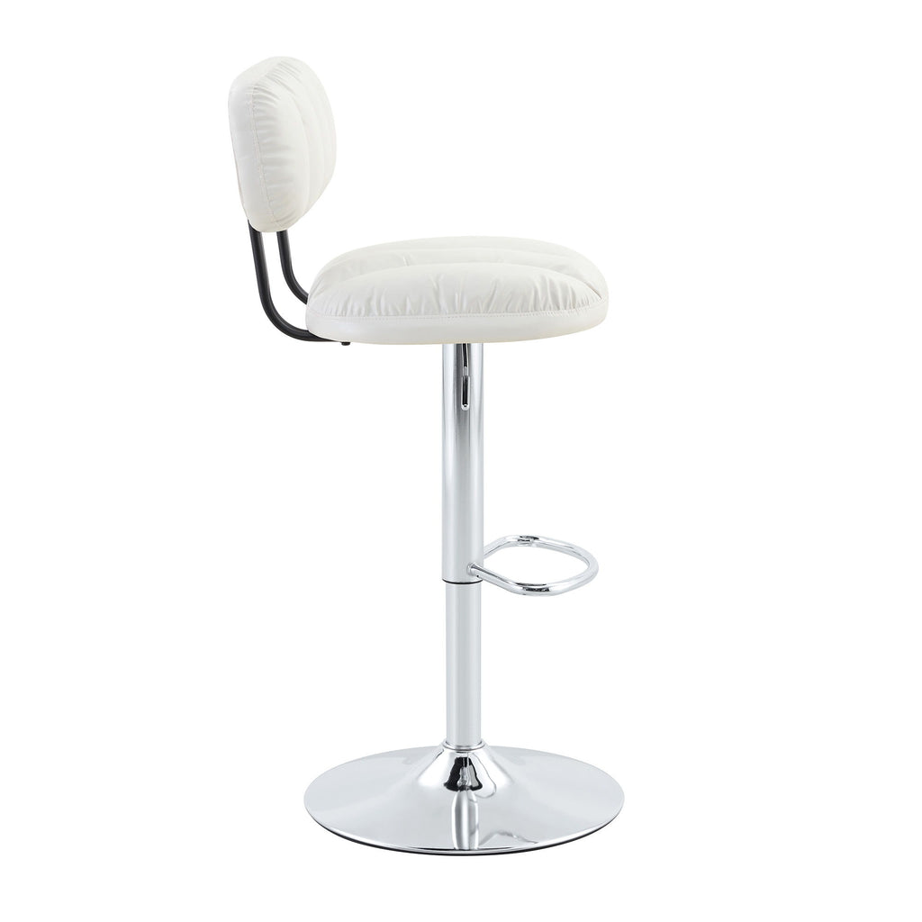 Adjustable Height Bar Stools With Footrest For Kitchen Island (Set of 2)
