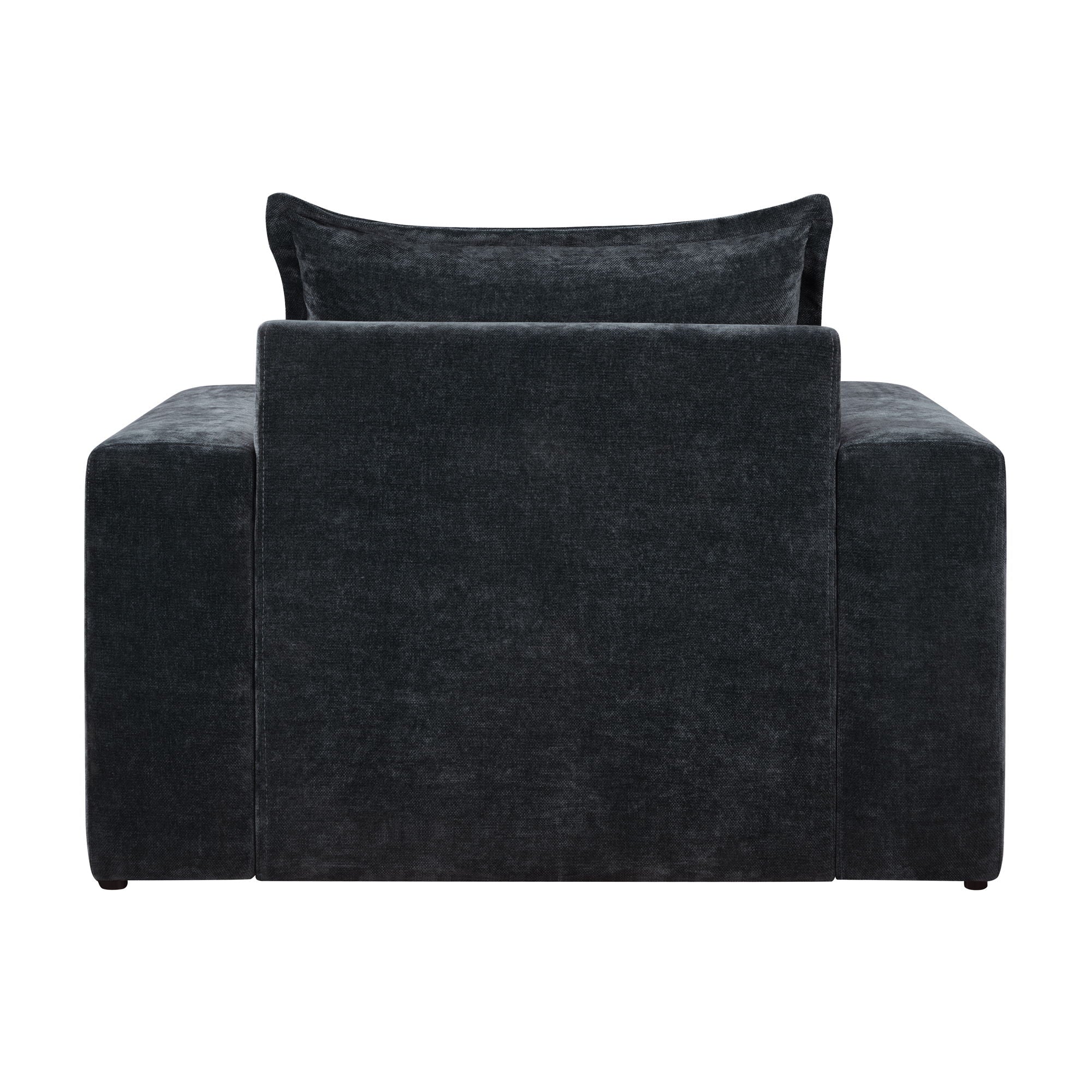 Upholstered Accent Chair With Wide Armrests And Ergonomic Back Support